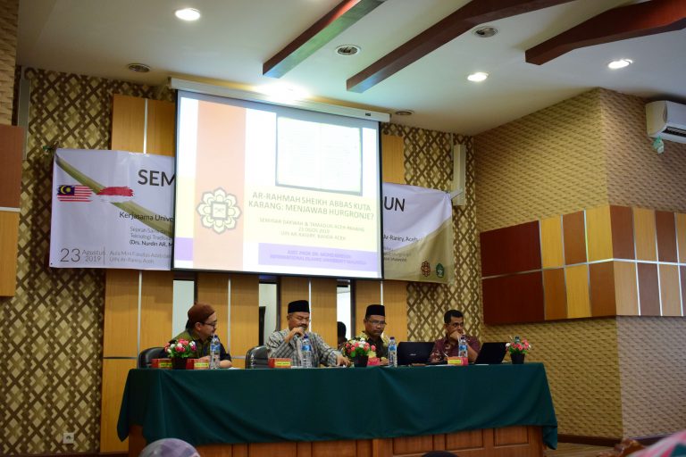 Seminar at Universitas Islam Negeri Ar-Raniry, Indonesia