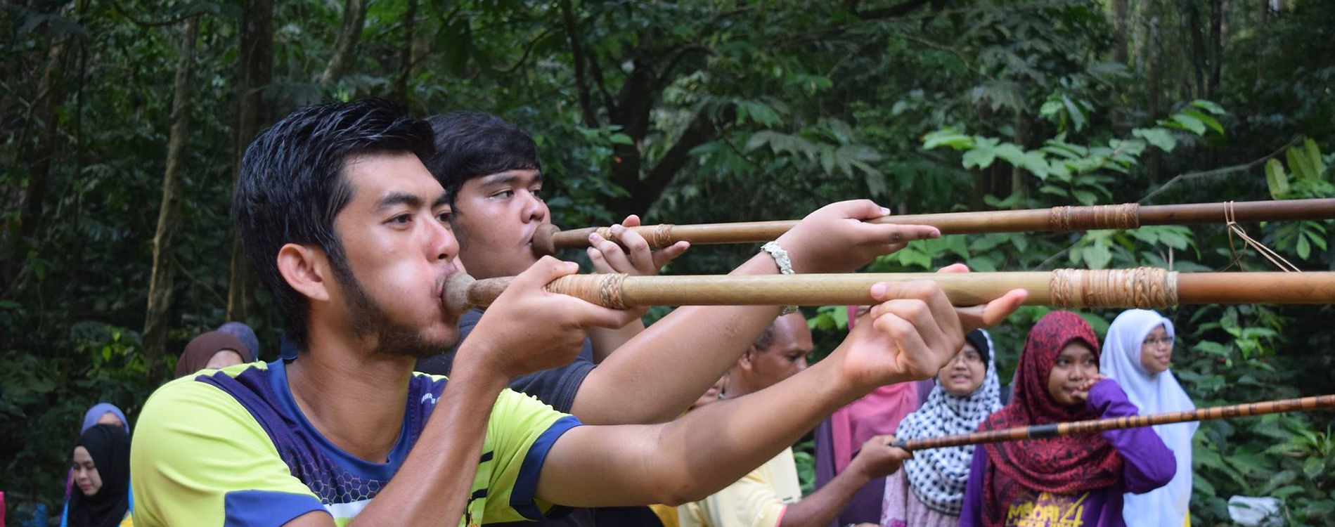Experiencing indigenous is food hunting instrument such as Sumpit.